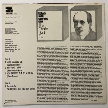The Charlie Byrd Trio – Which Side Are You On?