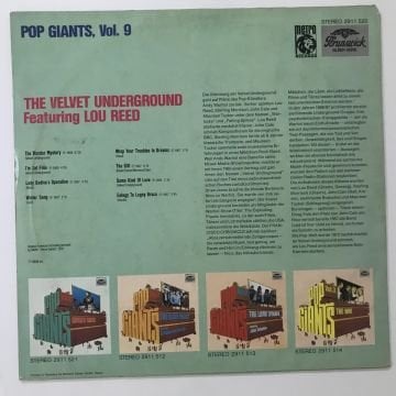 The Velvet Underground Featuring Lou Reed – Pop Giants, Vol. 9