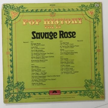 Savage Rose – Pop History Vol 15 2 LP