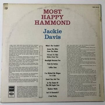 Jackie Davis ‎– Most Happy Hammond