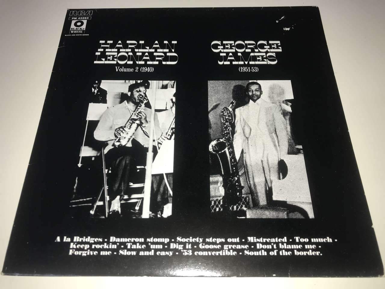 Harlan Leonard, George James ‎– Harlan Leonard Volume 2 (1940) - George James (1951-53)