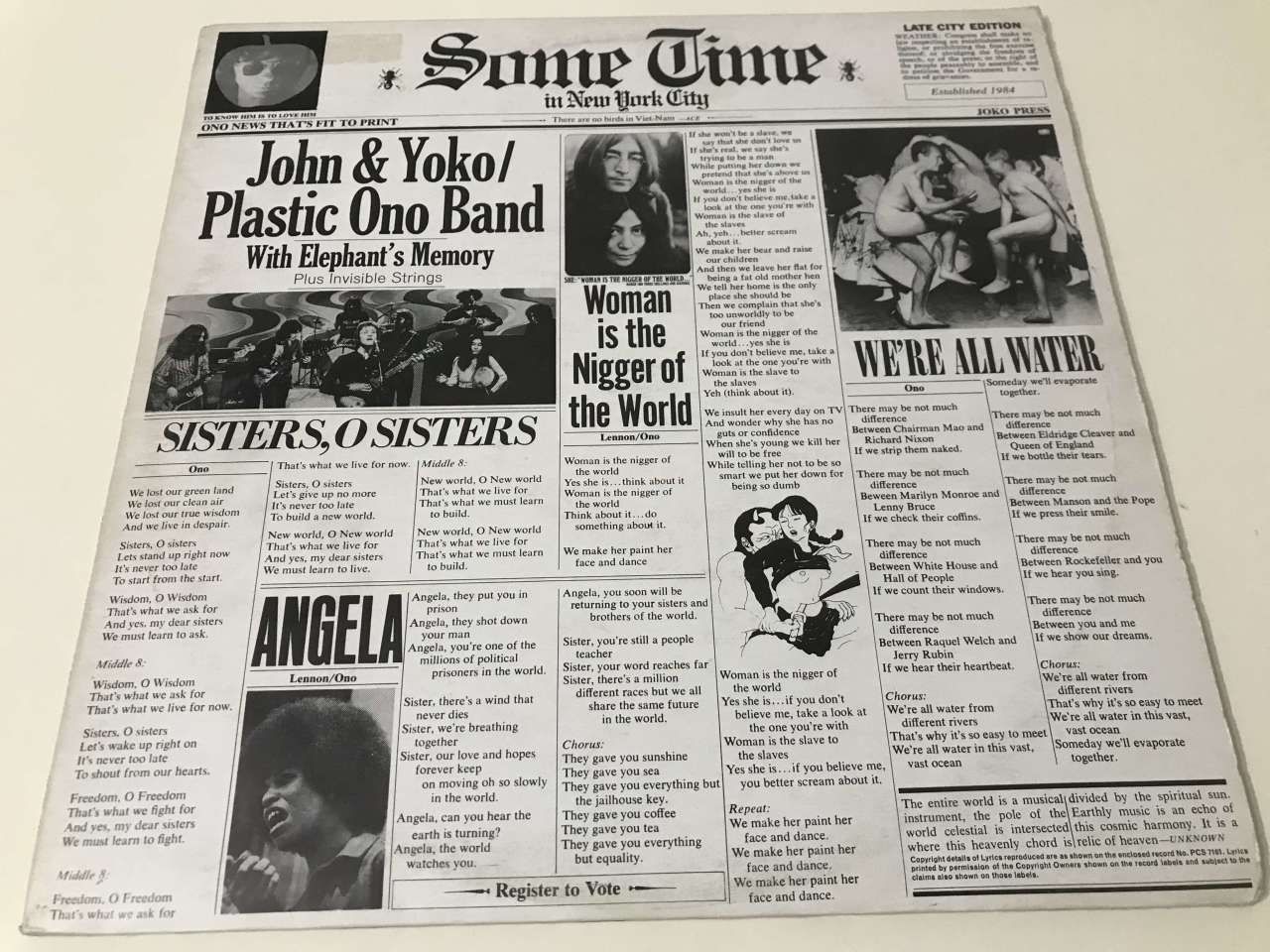 John & Yoko / Plastic Ono Band With Elephant's Memory And Invisible Strings – Some Time In New York City 2 LP