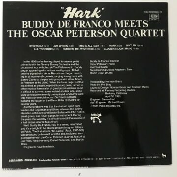 Buddy DeFranco meets The Oscar Peterson Quartet – Hark