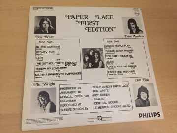 Paper Lace ‎– First Edition
