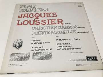 Jacques Loussier / Christian Garros / Pierre Michelot – Play Bach No.1