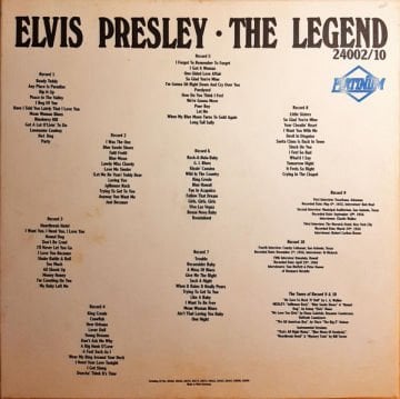 Elvis Presley ‎– The Legend (10 LP Kutulu Set)