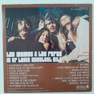 The Mamas & The Papas ‎– 16 Of Their Greatest Hits