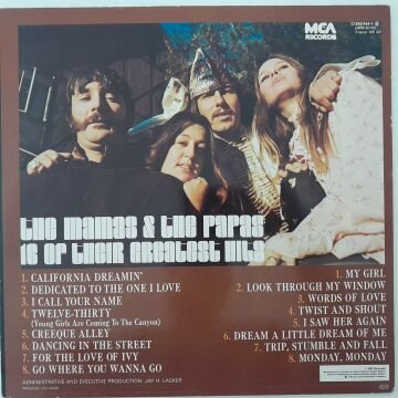 The Mamas & The Papas ‎– 16 Of Their Greatest Hits