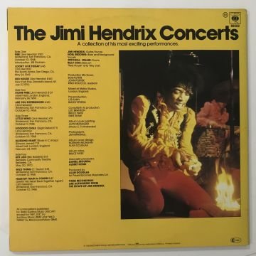 Jimi Hendrix ‎– The Jimi Hendrix Concerts 2 LP