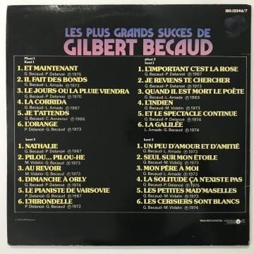 Gilbert Bécaud – Les Plus Grands Succès De Gilbert Bécaud 2 LP