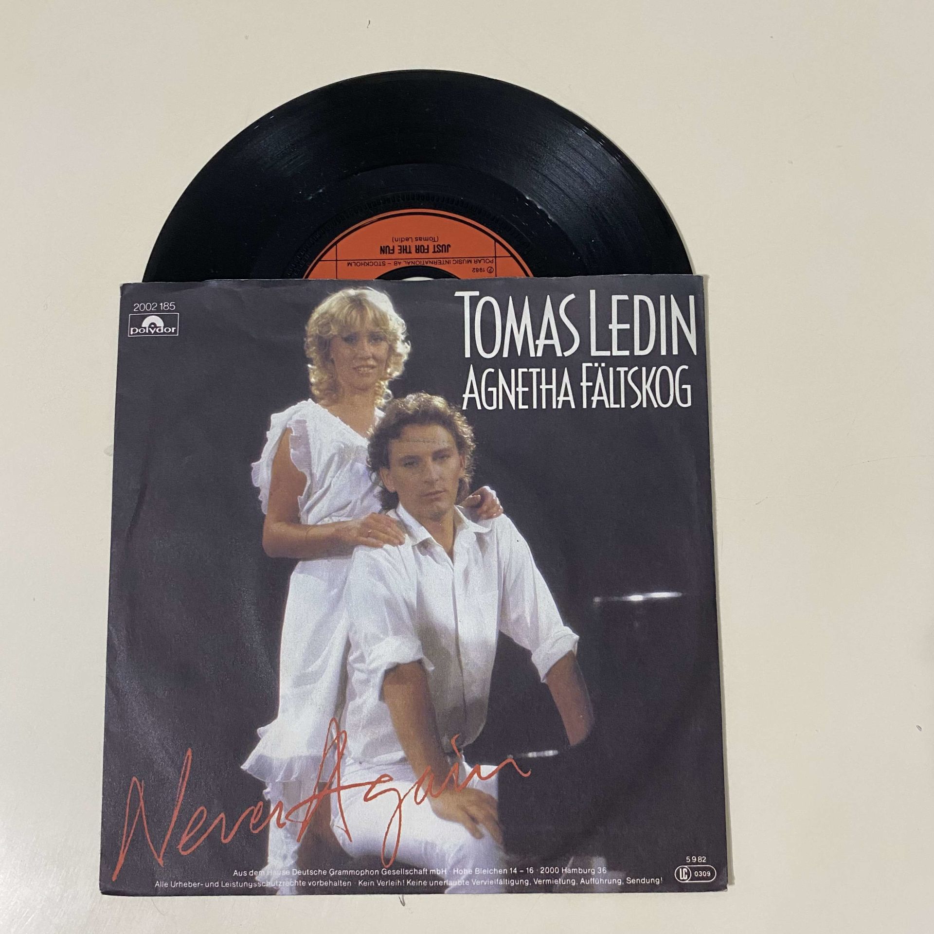 Tomas Ledin / Agnetha Fältskog – Never Again