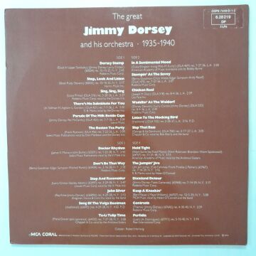 Jimmy Dorsey And His Orchestra – The Great Jimmy Dorsey And His Orchestra 1935 - 1940 2 LP