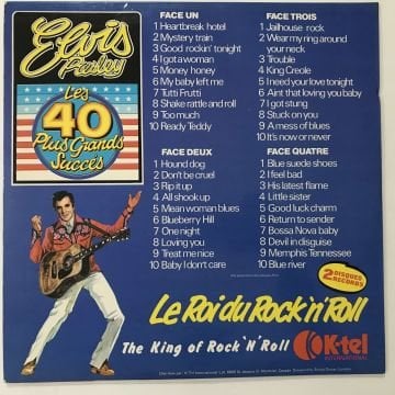 Elvis Presley ‎– Les 40 Plus Grands Succès 2 LP