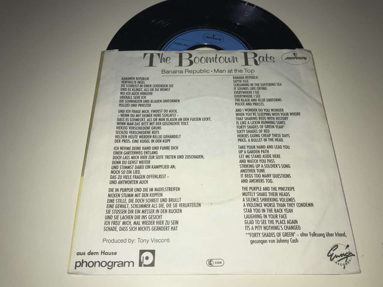 The Boomtown Rats ‎– Banana Republic Plak, CD, DVD Satın Al