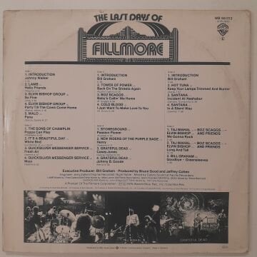 The Last Days Of Fillmore 3 LP