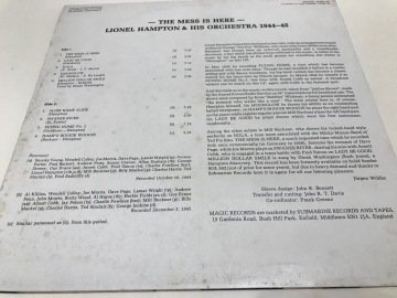 Lionel Hampton And His Orchestra ‎– The Mess Is Here