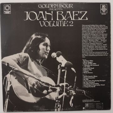 Joan Baez ‎– Golden Hour Presents Joan Baez Volume 2