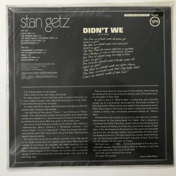 Stan Getz – Didn't We ( Ambalajı Açılmamış )