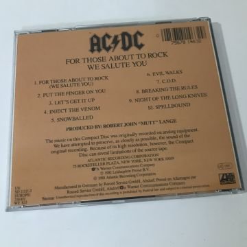 AC/DC – For Those About To Rock We Salute You