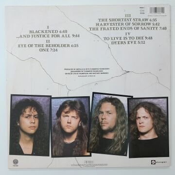 Metallica ‎– ...And Justice For All 2 LP