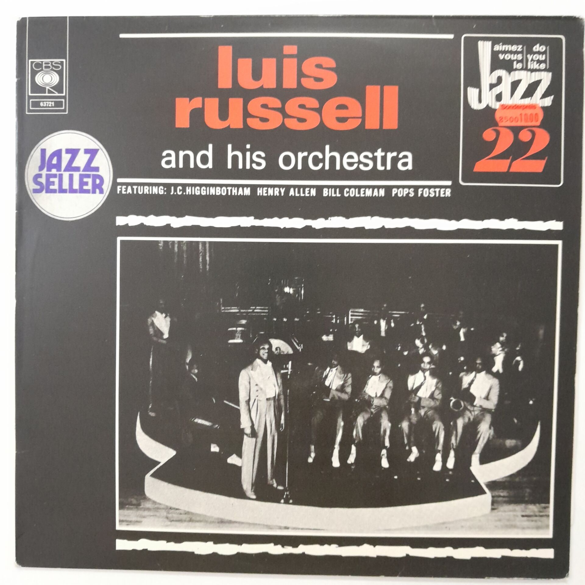 Luis Russell And His Orchestra Featuring J.C. Higginbotham / Henry Allen / Bill Coleman / Pops Foster