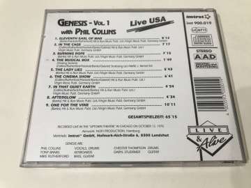 Genesis with Phil Collins – Live USA Vol.1