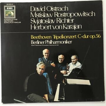 Beethoven - David Oistrach, Mstislaw Rostropowitsch, Svjatoslav Richter, Herbert von Karajan, Berliner Philharmoniker – Tripelkonzert C-dur Op. 56
