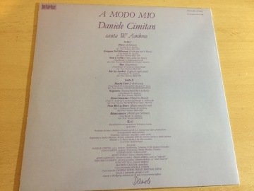 Daniele Cimitan ‎– A Modo Mio (Daniele Cimitan Canta W. Ambros)