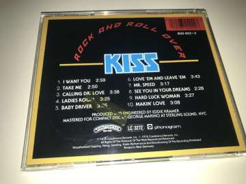 Kiss ‎– Rock And Roll Over