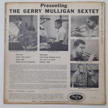 The Gerry Mulligan Sextet – Presenting The Gerry Mulligan Sextet