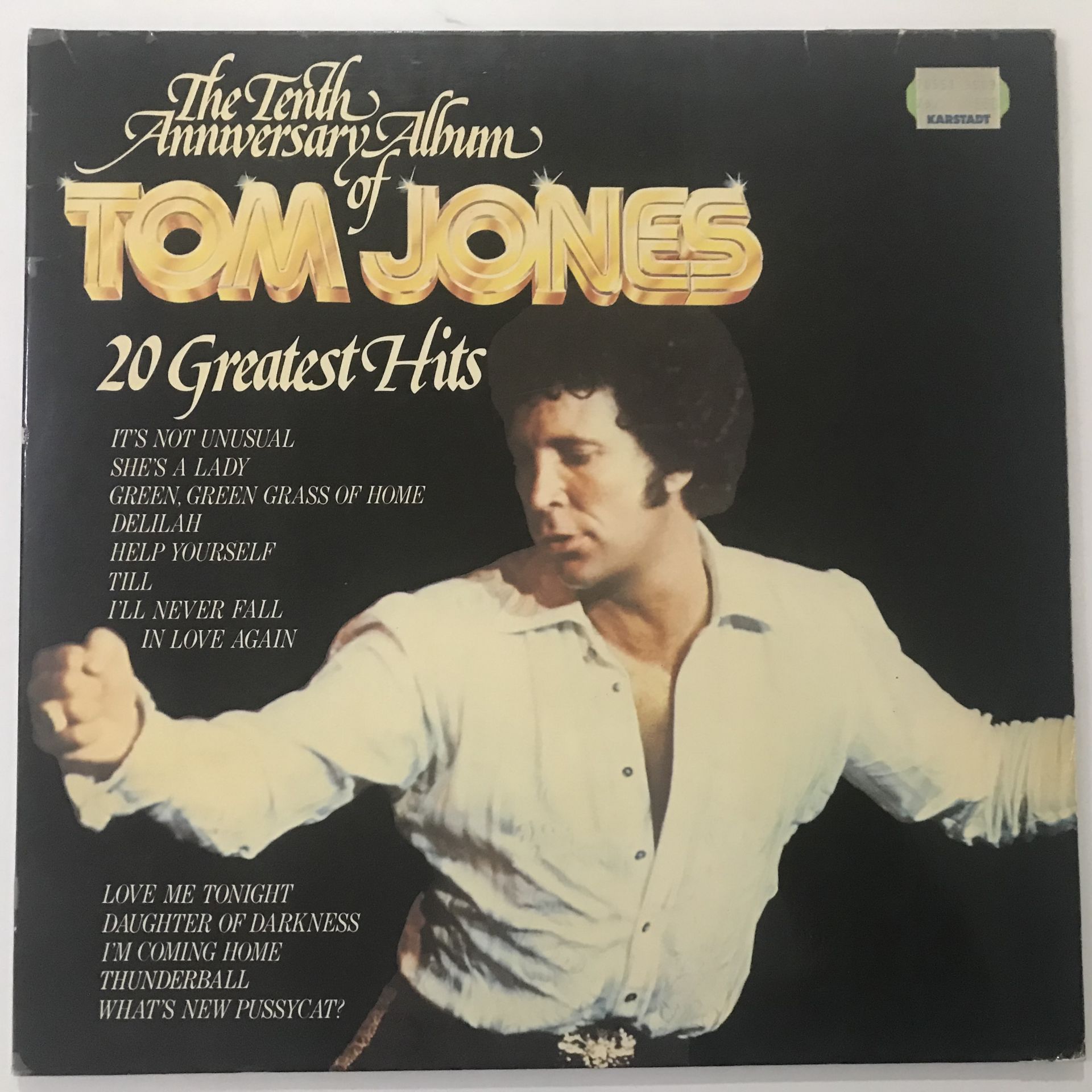 Tom Jones – The Tenth Anniversary Album Of Tom Jones - 20 Greatest Hits 2 LP