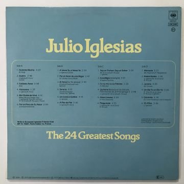 Julio Iglesias ‎– The 24 Greatest Songs 2 LP