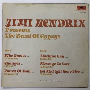 Jimi Hendrix ‎– Band Of Gypsys