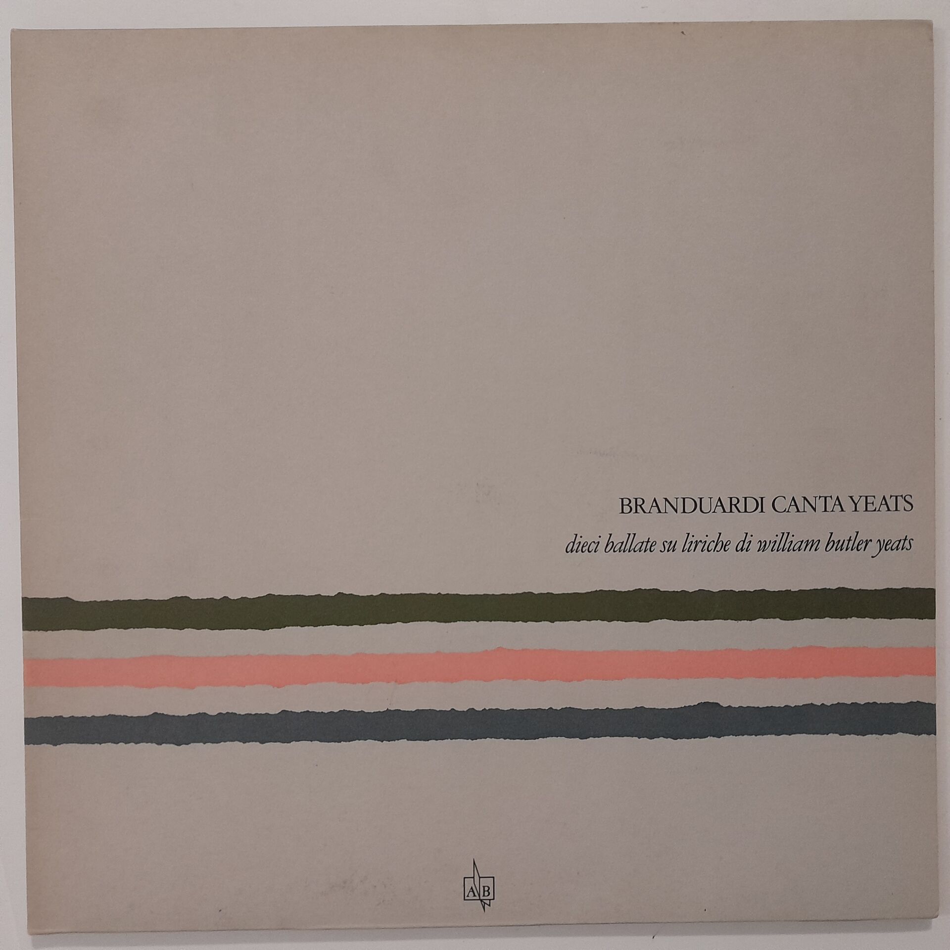 Angelo Branduardi – Branduardi Canta Yeats - Dieci Ballate Su Liriche Di William Butler Yeats