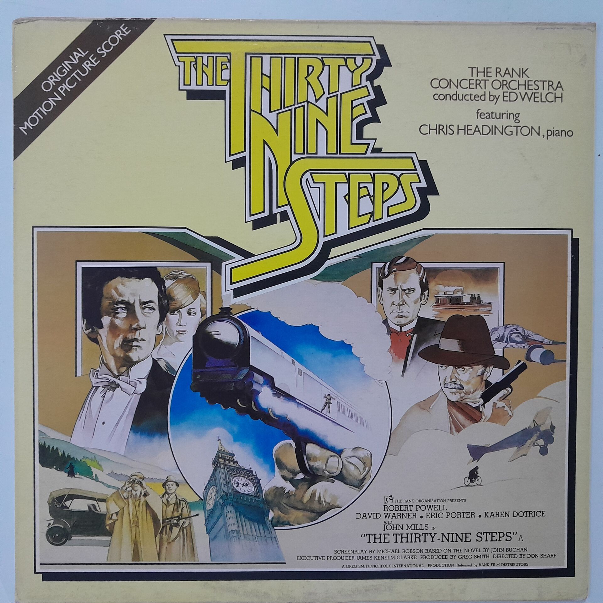The Rank Concert Orchestra Conducted By Ed Welch Featuring Chris Headington ‎– The Thirty Nine Steps