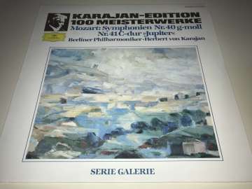 Mozart, Herbert von Karajan, Berliner Philharmoniker ‎– Symphonien Nr.40 G-Moll, Nr.41 C-Dur ''Jupiter''