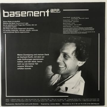 Basement App. – Basement App. (Beyaz Renkli Plak)