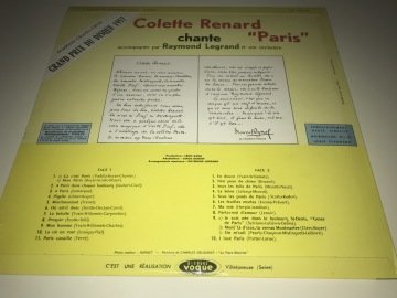 Colette Renard ‎– Chante Paris