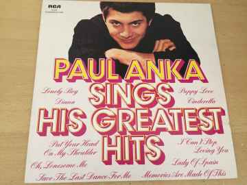 Paul Anka ‎– Sings His Greatest Hits