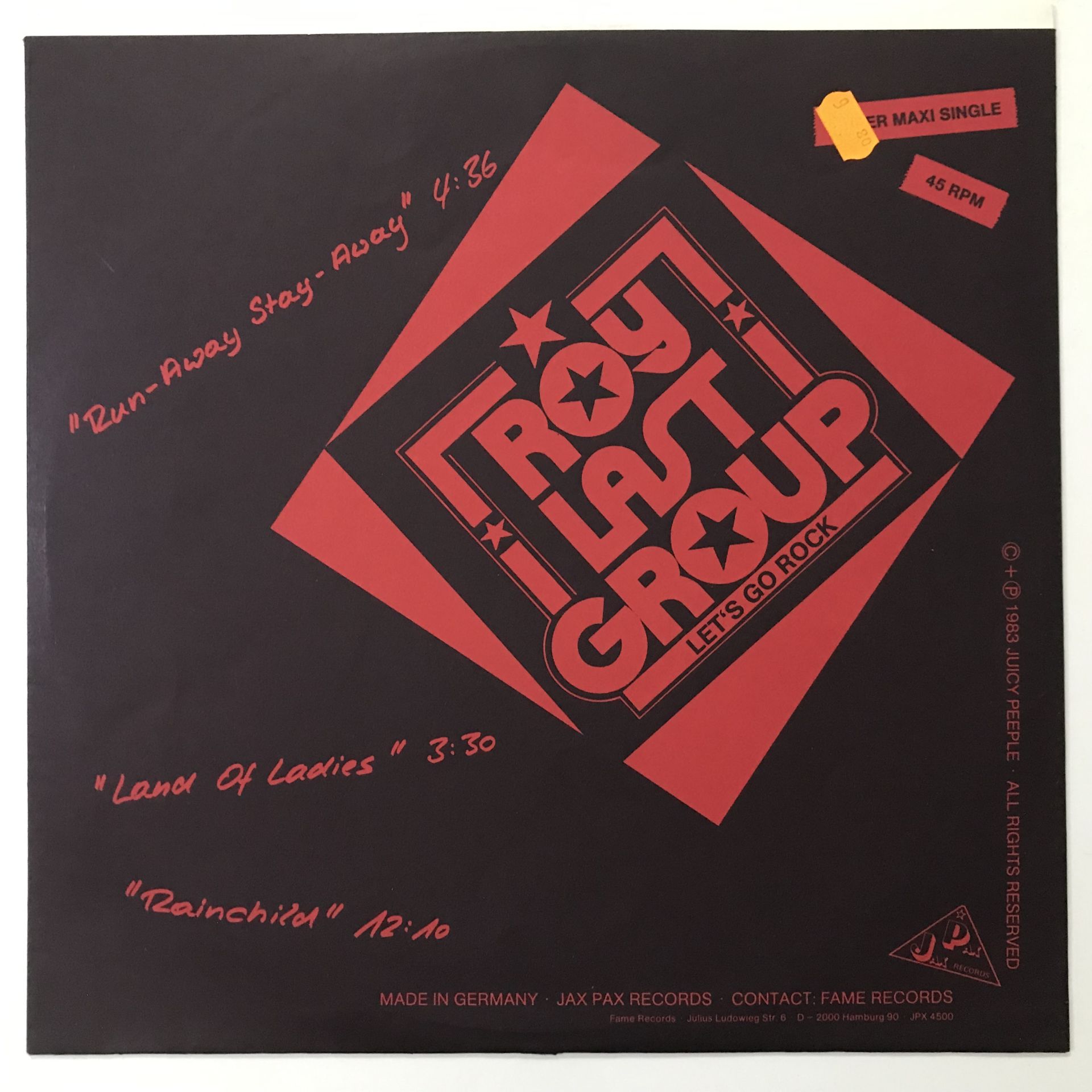 Roy Last Group ‎– Let's Go Rock