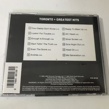 Toronto  – Greatest Hits