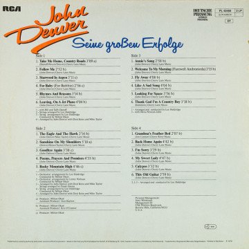 John Denver ‎– Seine Großen Erfolge 2 LP