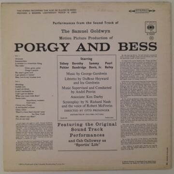The Samuel Goldwyn Motion Picture Production Of Porgy And Bess