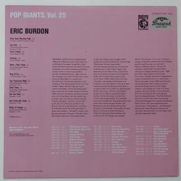 Eric Burdon And The Animals – Pop Giants, Vol. 25