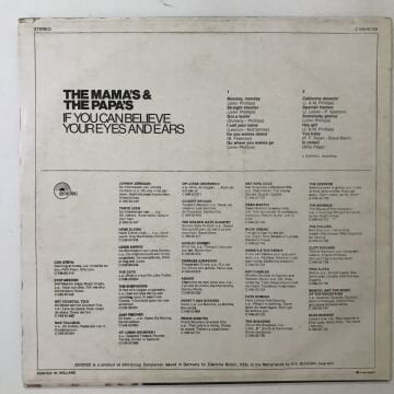 The Mama's & The Papa's ‎– If You Can Believe Your Eyes And Ears