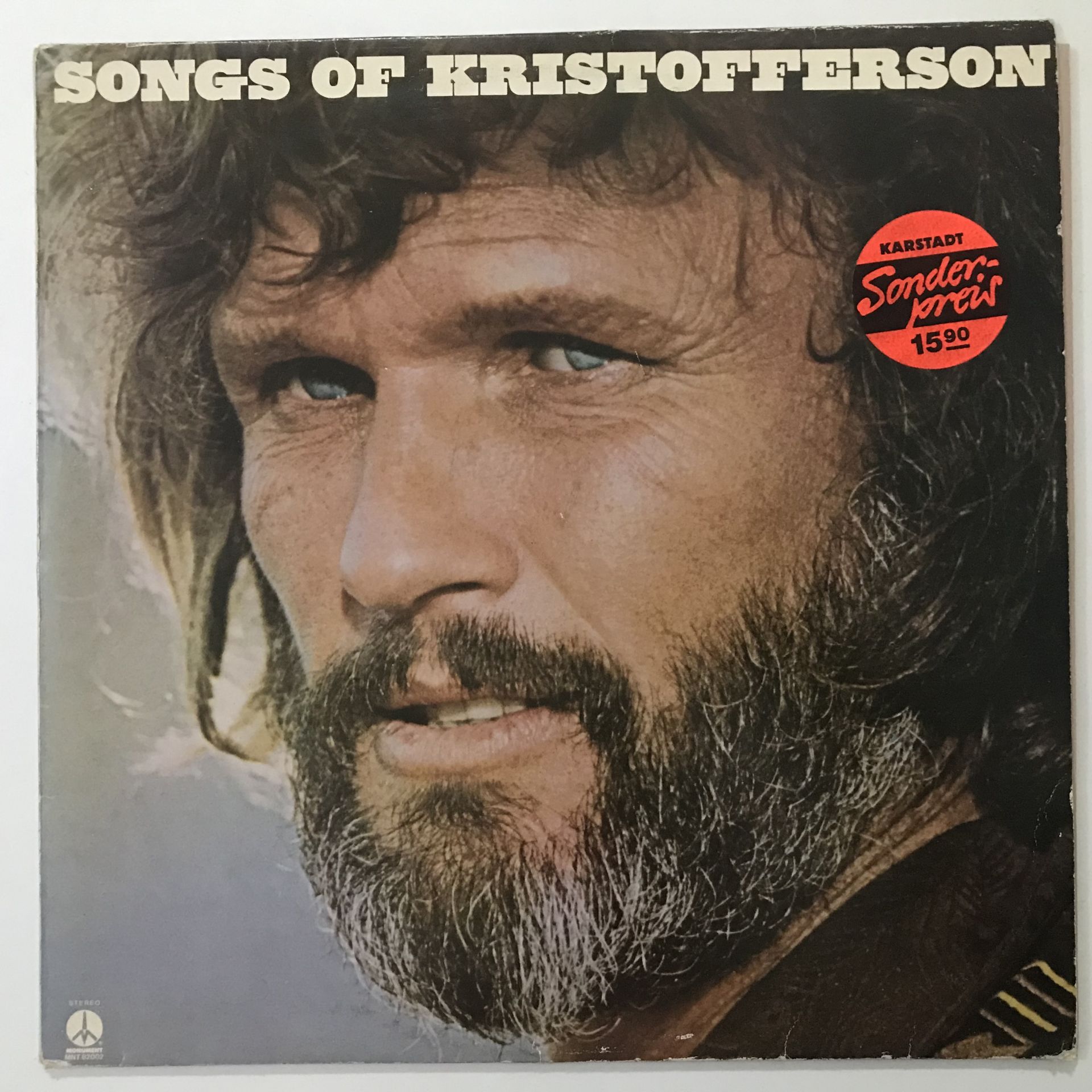 Kris Kristofferson ‎– Songs Of Kristofferson