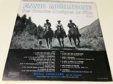 Ennio Morricone, Mario Cavallero And His Orchestra* – Ses Grandes Musiques De Film Vol. 1