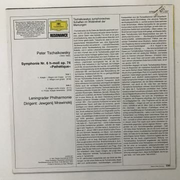 Tchaikovsky - Leningrad Philharmonic, Yevgeny Mravinsky – Symphony No. 6
