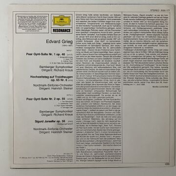 Edvard Grieg ‎– Peer Gynt Suites Nos. 1 & 2 · Wedding Day At Troldhaugen · Homage March From ''Sigurd Jorsalfar''