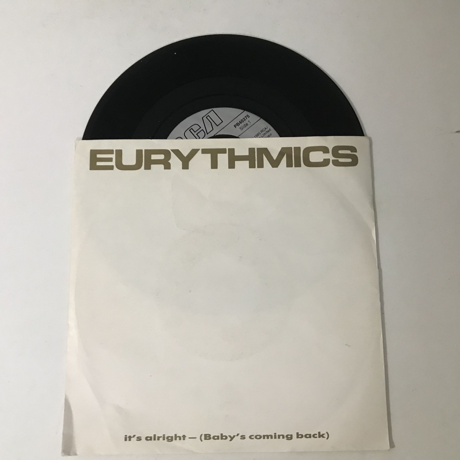 Eurythmics – It's Alright (Baby's Coming Back)